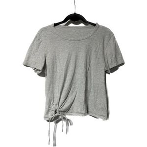 Aerie Gray‎ tshirt with drawstring circle size L